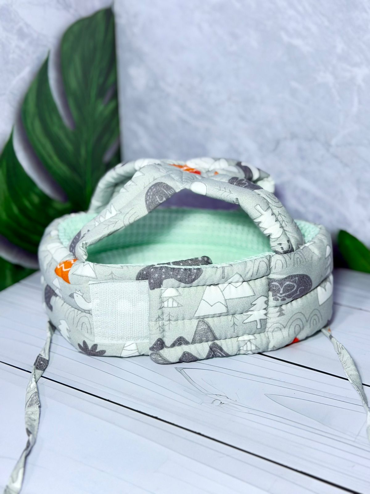 Vista 6 de Gorro Casco Protector Para Bebes - COLOR: ROSADO